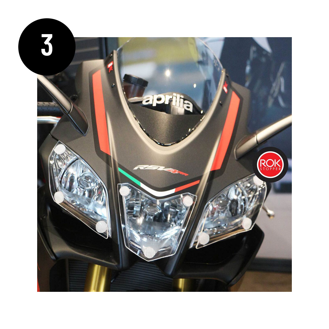 Christmas Gift Road Riders Rok Stopper Motorcycle Headlight Protector