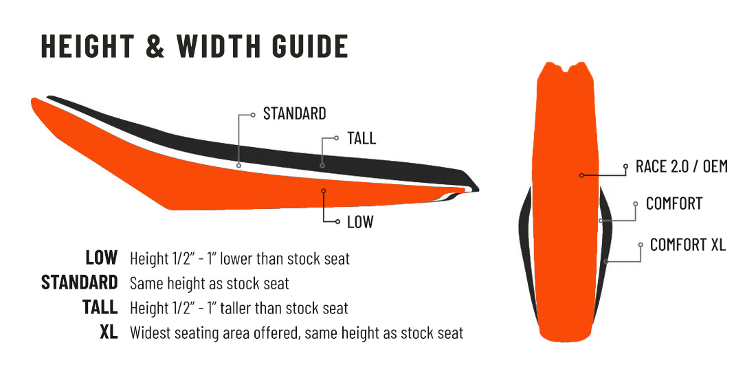 Seat Concepts height and width guide