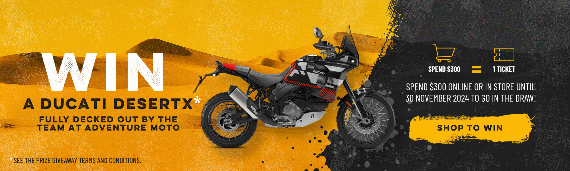 Win a Ducati Desert-X 