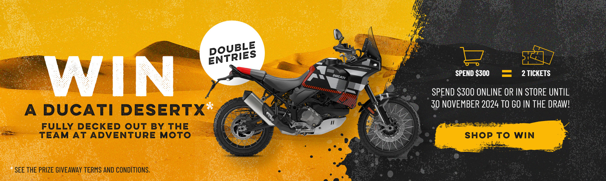 Win a Ducati Desert-X 