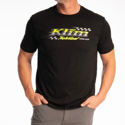 Klim Heritage Tri-Blend Tee [Colour Option: Black-Hi-Vis] [Size: Small]