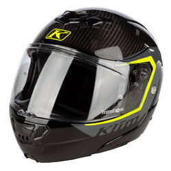 Klim TK1200 Karbon Modular Helmet ECE/DOT [Colour Option: Stark Asphalt Hi-Vis] [Size: Large]