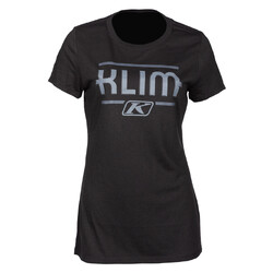 Klim Women's Kute Corp Short Sleeve Tee [Colour Option: Black-Asphalt] [Size: XSmall]