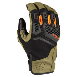 Klim Baja S4 Glove [Colour:Sage-Strike Orange] [Size:Large]