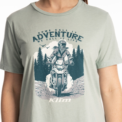 Klim Adventure Tri-Blend Women's Tee [Colour Option: Black - Wisteria] [Size: XSmall]