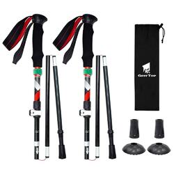 Geertop 3-section trekking pole [Colour Option: Black]