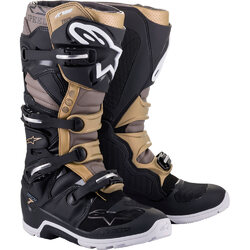 Alpinestars 2020 Tech 7 Drystar Enduro Boots [Colour Option: Black/Grey/Gold] [Size: 9]