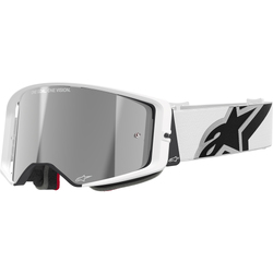 Alpinestars Supertech Corp Goggles [Colour Option: Black-Red] [Lens Colour: Silver Mirror]