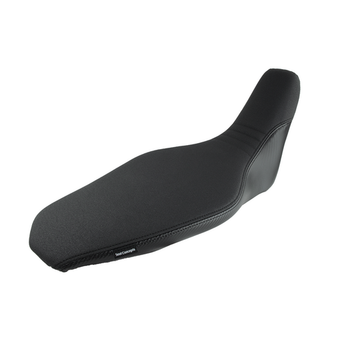 Seat Concepts Honda CRF300L ('21-'24) Comfort XL [Seat Option: Complete Seat] [Cover Option: Black Carbon Fiber Sides/Black Semi-Grip Top]