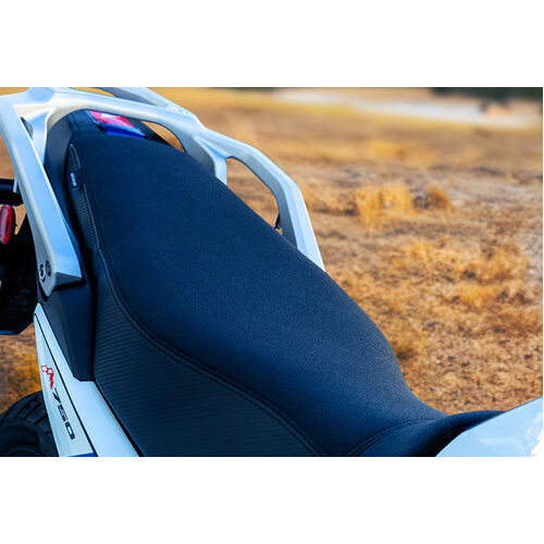 Seat Concepts Honda XL750 Transalp ('23-'25) Tall Comfort Foam & Cover Kit [Cover Option: Black Carbon Fiber Sides/Black Semi-Grip Top] [BK Stitch]