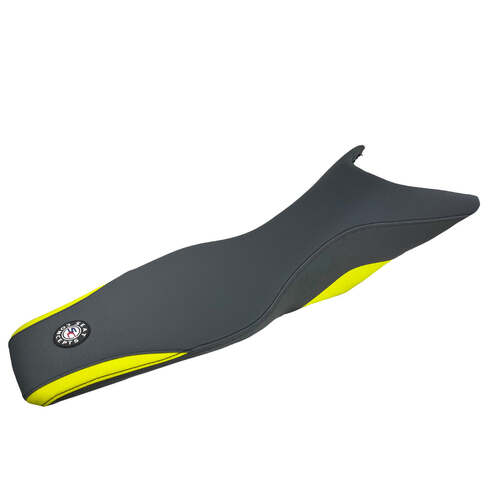 Seat Concepts Husqvarna 701 Enduro/Supermoto ('21-'24) Comfort XL [Seat Option: Complete Seat] [Cover Option: Neon Yellow Luna/Grey Luna]