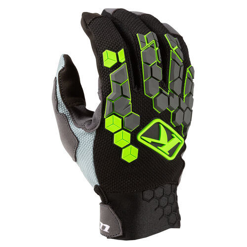 Klim Dakar Glove [Colour Option: Electrik Gecko] [Size: Small]