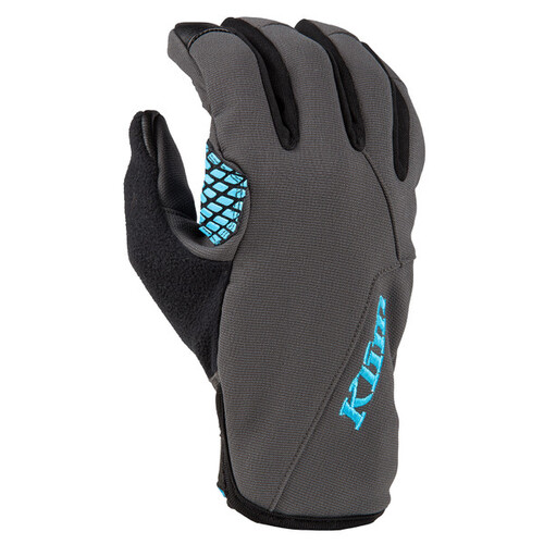 Klim Versa Glove [Colour Option: Asphalt-Crystal Blue] [Size: Small]