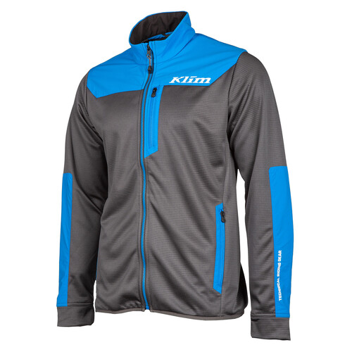 Klim Alloy Jacket [Colour Option: Electric Blue Lemonade-Asphalt] [Size: Large]