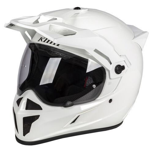 Klim Krios Karbon Adventure Helmet ECE/DOT [Colour: Gloss White] [Size: Large]