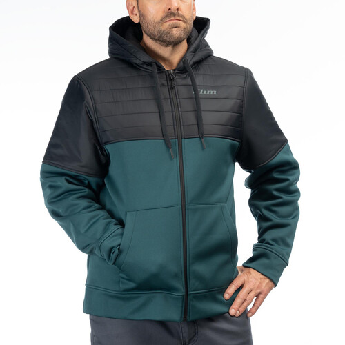 Klim Tamarack Insulated Hoodie [Colour Option: Dark Sea-Black] [Size: Small]