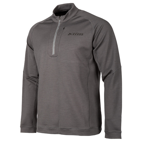 Klim Teton Merino Wool 1/4 Zip [Colour Option: Asphalt] [Size: Medium]