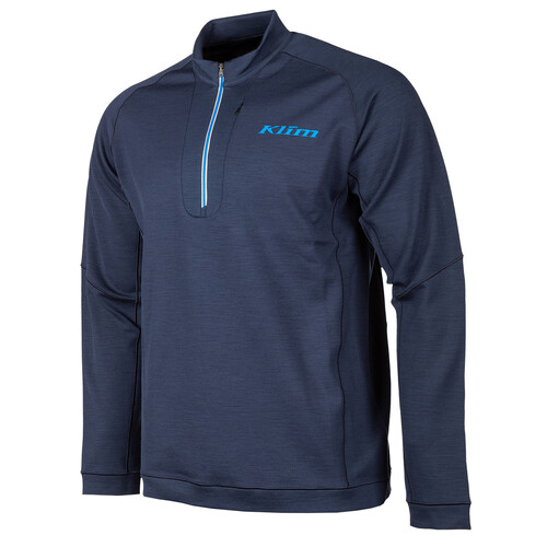 Klim Teton Merino Wool 1/4 Zip [Colour Option: Navy Blue] [Size: Large]