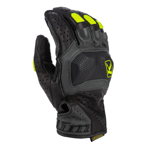 Klim Badlands Aero Pro Short Glove [Colour Option: Black-Hi-Vis] [Size: Medium]