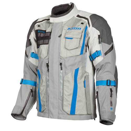 Klim Badlands Pro Jacket [Colou Optionr: Cool Gray-Electric Blue Lemonade] [Length: Tall] [Size: 2XLarge]