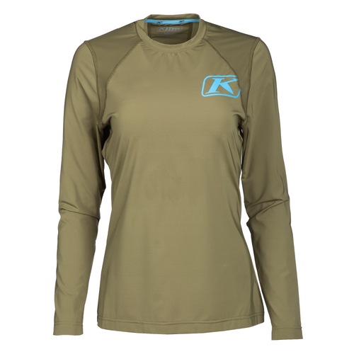 Klim Solstice -1.0 Women's Long Sleeve Cooling Base Layer [Size: Small] [Colour Option: Burnt Olive]