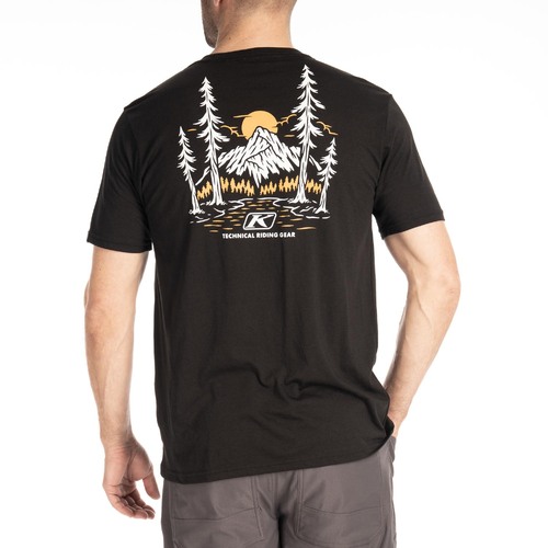 Klim Hawley Tri-Blend Tee [Colour Option: Black - Russet Orange] [Size: Small]