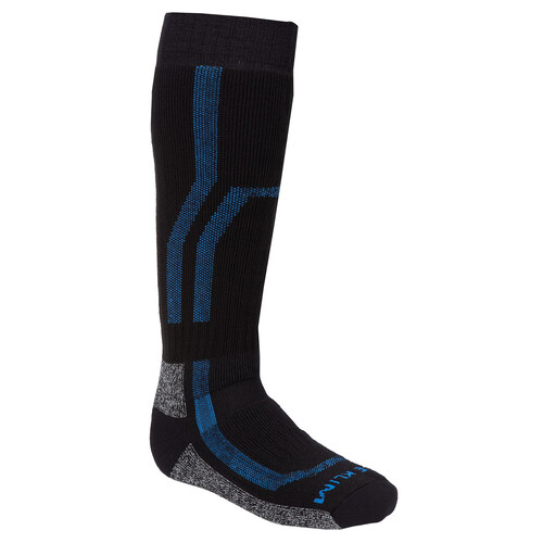 Klim Aggressor Sock 3.0 [Colour Option: Black-Electric Blue Lemonade] [Size: Large]