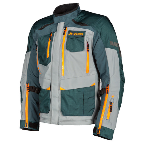 Klim Carlsbad Jacket [Colour:Petrol-Strike Orange] [Size:Large]