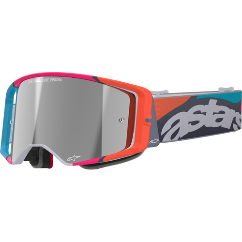 Alpinestars Supertech Stream Goggles [Colour Option: Grey-Multi] [Lens Colour: Silver Mirror]