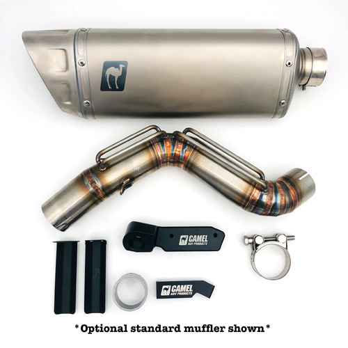 Camel ADV Products T7 High Exhaust - Enduro Bend [Muffler Option: Standard]