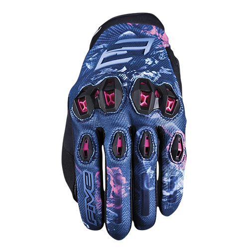 Five Gloves Stunt EVO 2 Women's Gloves [Colour Option: Flowers Pink] [Size: Small]