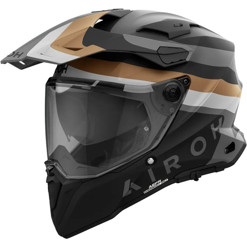 Airoh Commander 2 Doom Matte Gold Adventure Helmet [Size: Small]