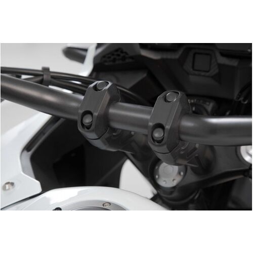 SW Motech Handlebar Risers for 28mm √ò Bars, 20mm Height [Colour Option: Black]