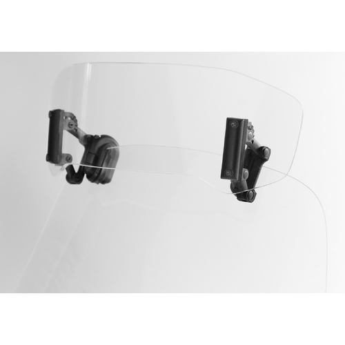 MRA Screens Vario Spoiler & Clamps Clear 300mm X 90mm, 205mm Mount to Mount [Colour Option: Clear]