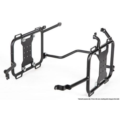 Outback Motortek X Pannier Frames For BMW R1250GS/A ('19-'23) and BMW R1200GS/A ('13-'18) [Colour:Black]