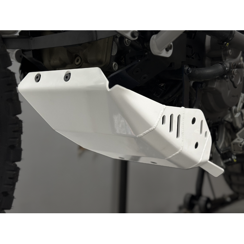 Outback Motortek Skid Plate for Ducati Desert X ('22-'24) [Colour Option: Glossy White]