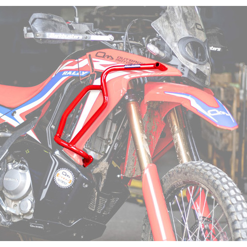 Outback Motortek Honda CRF 300Rally Crash Bars (2021-2023) [Colour: Red]