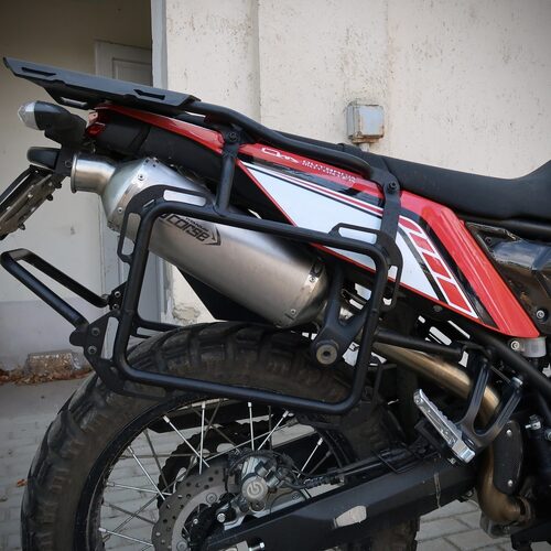 Outback Motortek Standard Pannier Frames For Yamaha Tenere 700 (2019-2024) [Make: Yamaha] [Exhaust Position: High Exhaust] [Style: Asymmetrical]