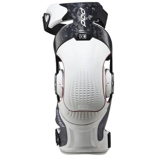 POD K8 3.0 Carbon-White Left Knee Brace [Size: Medium]