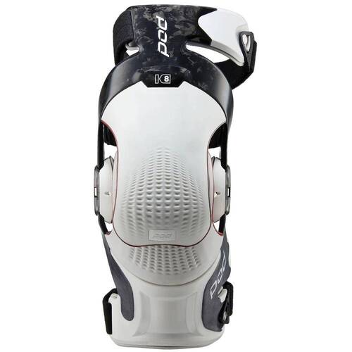 POD K8 3.0 Left Knee Brace [Colour Option: Carbon-White] [Size: Medium]